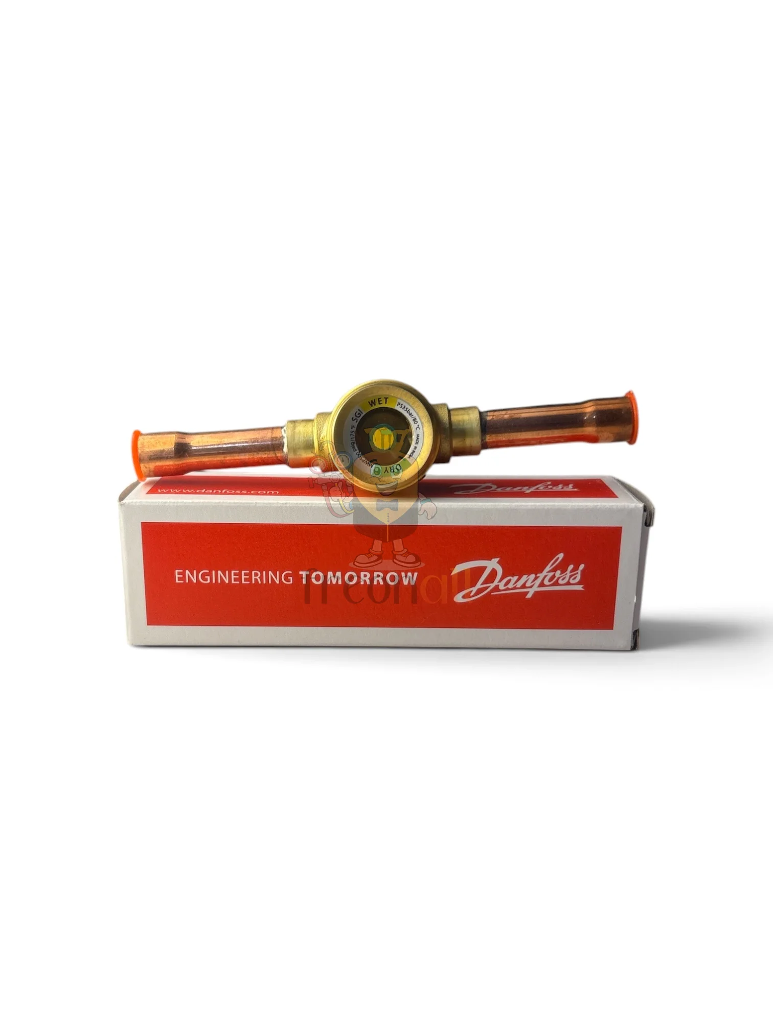 Danfoss SGI Sight Glass - მაცივარაგენტის სანახავი მინა ტენიანობის ინდიკატორით